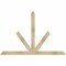Ekena Millwork Saratoga Rough Sawn Timber Gable Bracket, Douglas Fir, 72"W x 48"H x 2"D x 4"F, 16/12 Pitch GBW072X48X0204SAR00RDF - alternate 1